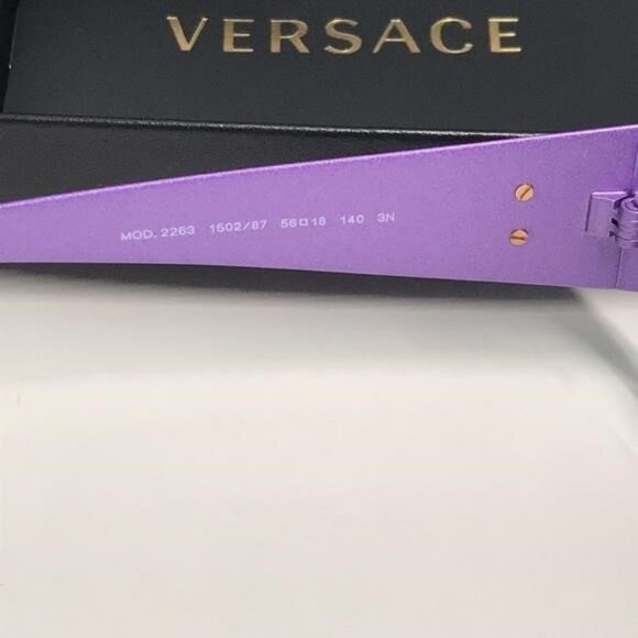 New Authentic Purple Cat-Eye Sunglasses VE2263 - Picture 3 of 12